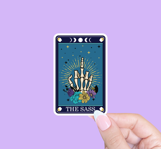 Tarot card "the sass" sticker