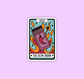 Tarot card slow burn sticker