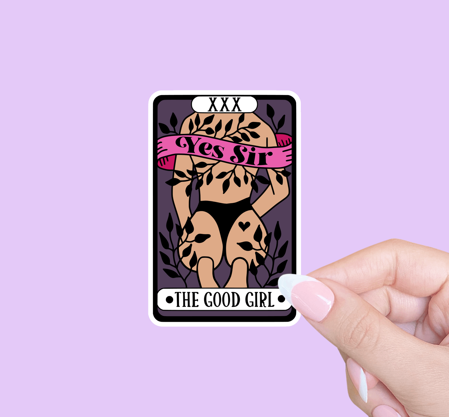 Tarot card Yes Sir "the good girl" sticker