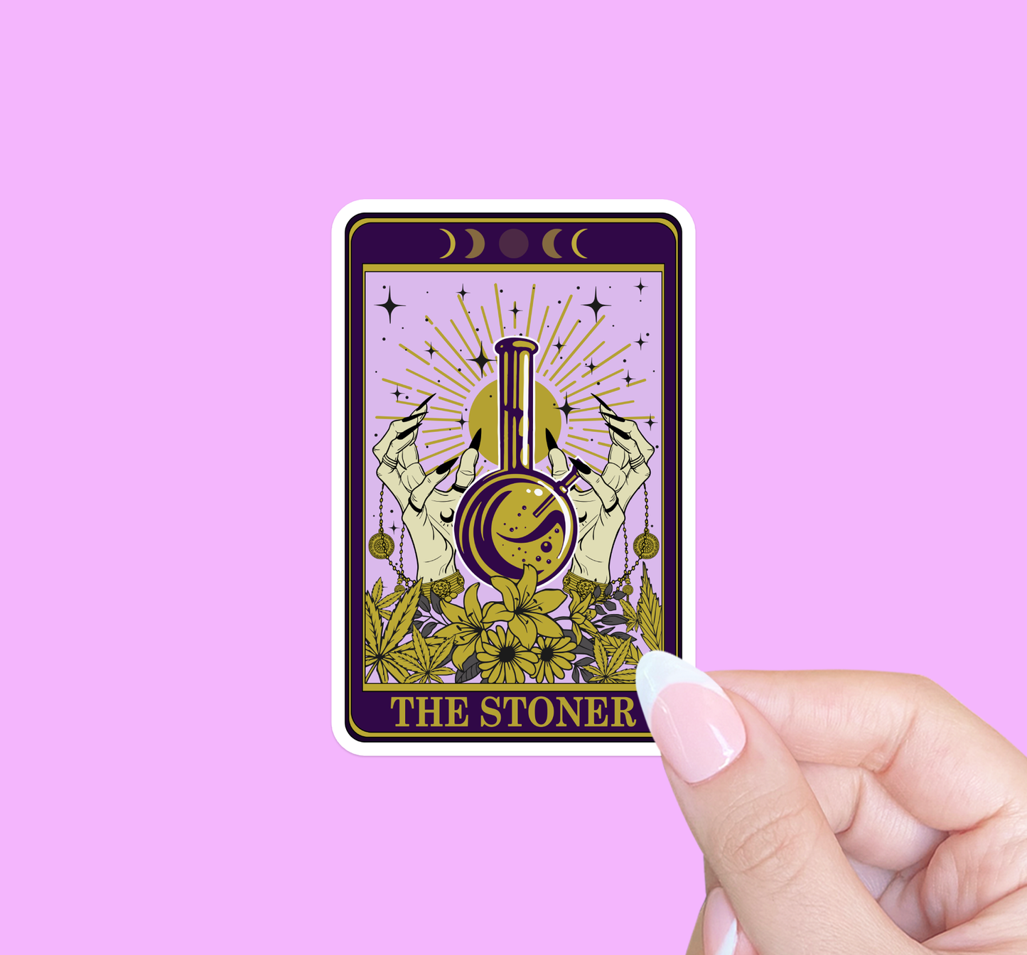 Tarot "the stoner" sticker