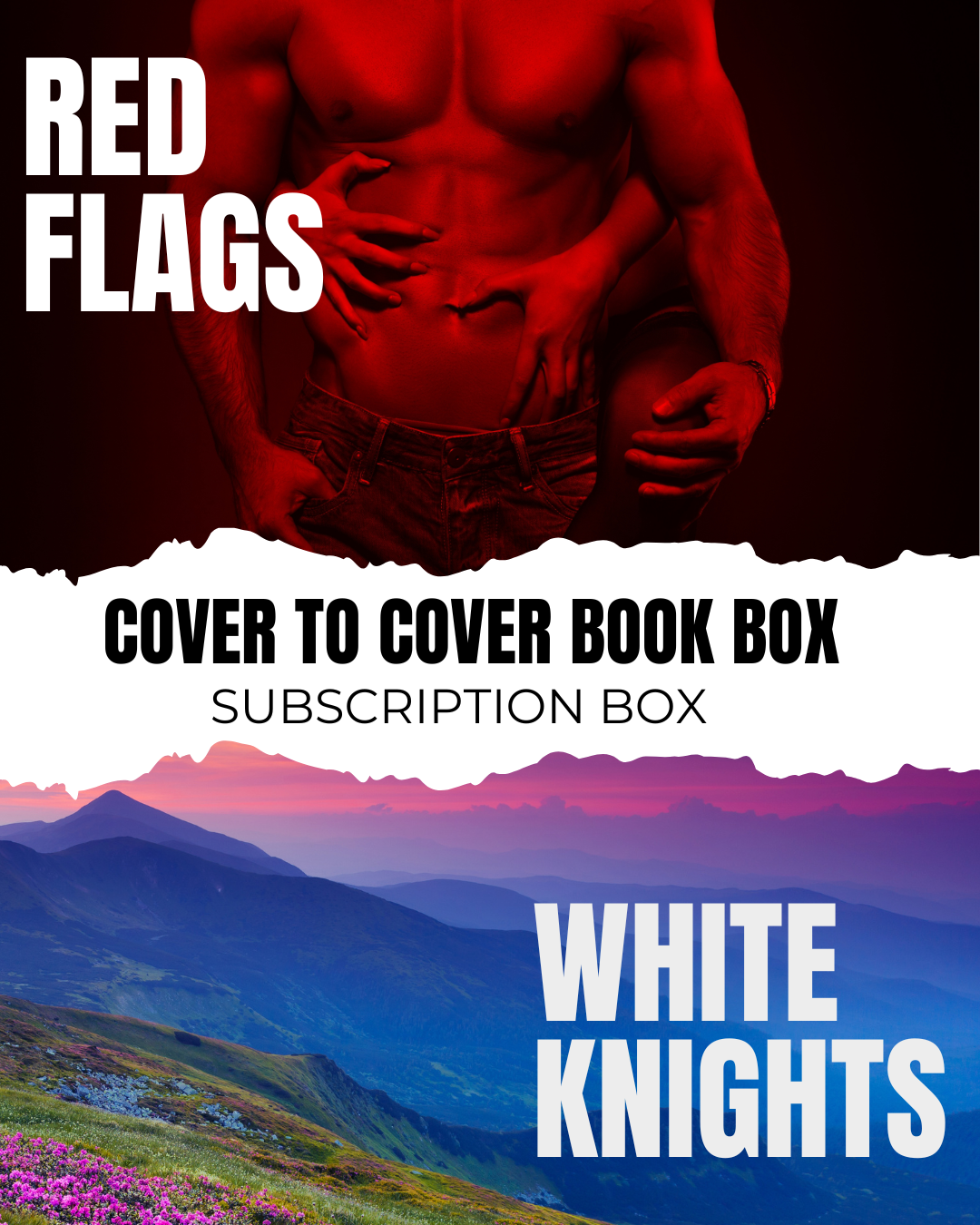 September - Paperback: Red Flags & White Knights - Subscription Box