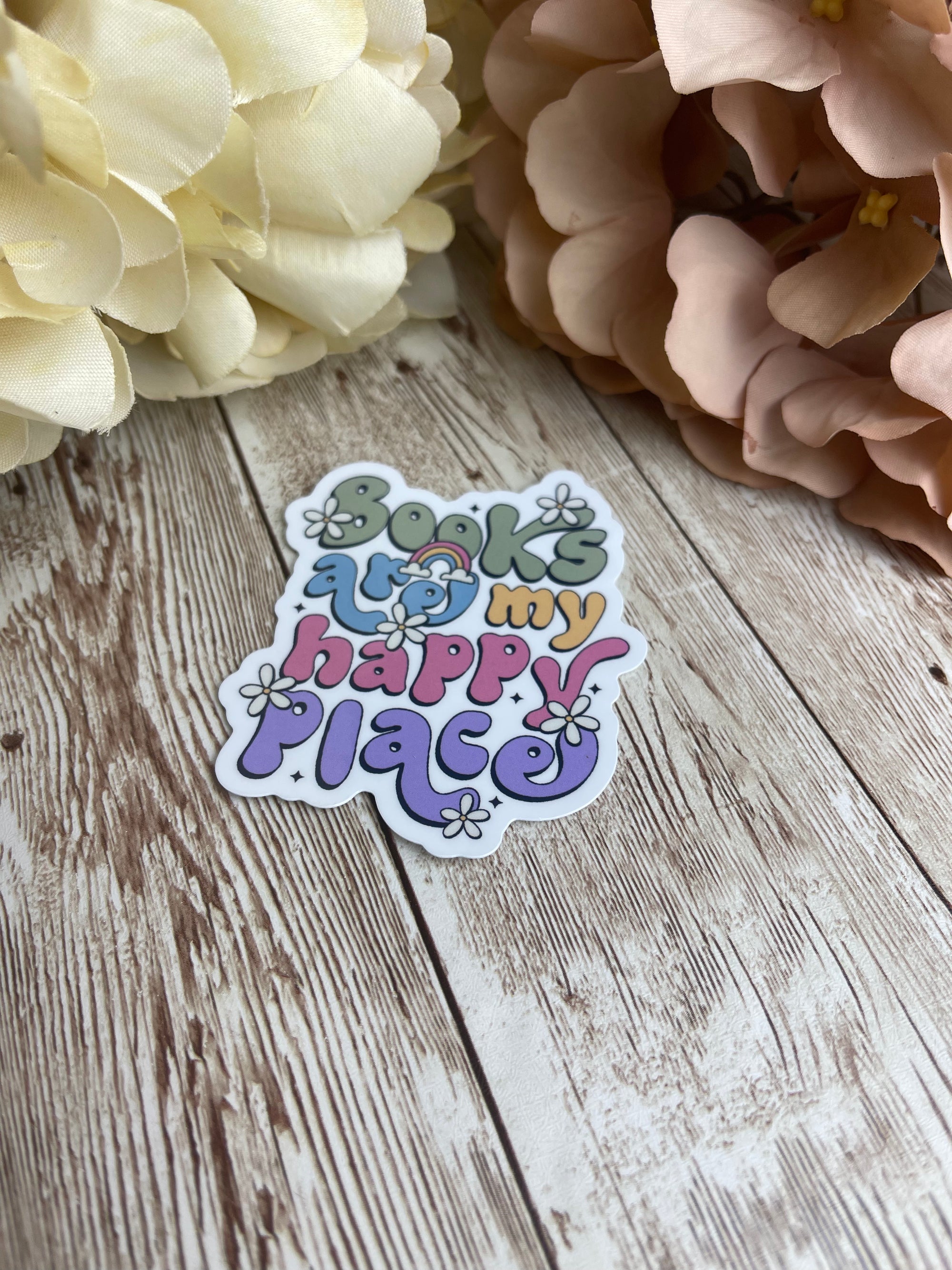 Books Are My Happy Place - Sticker