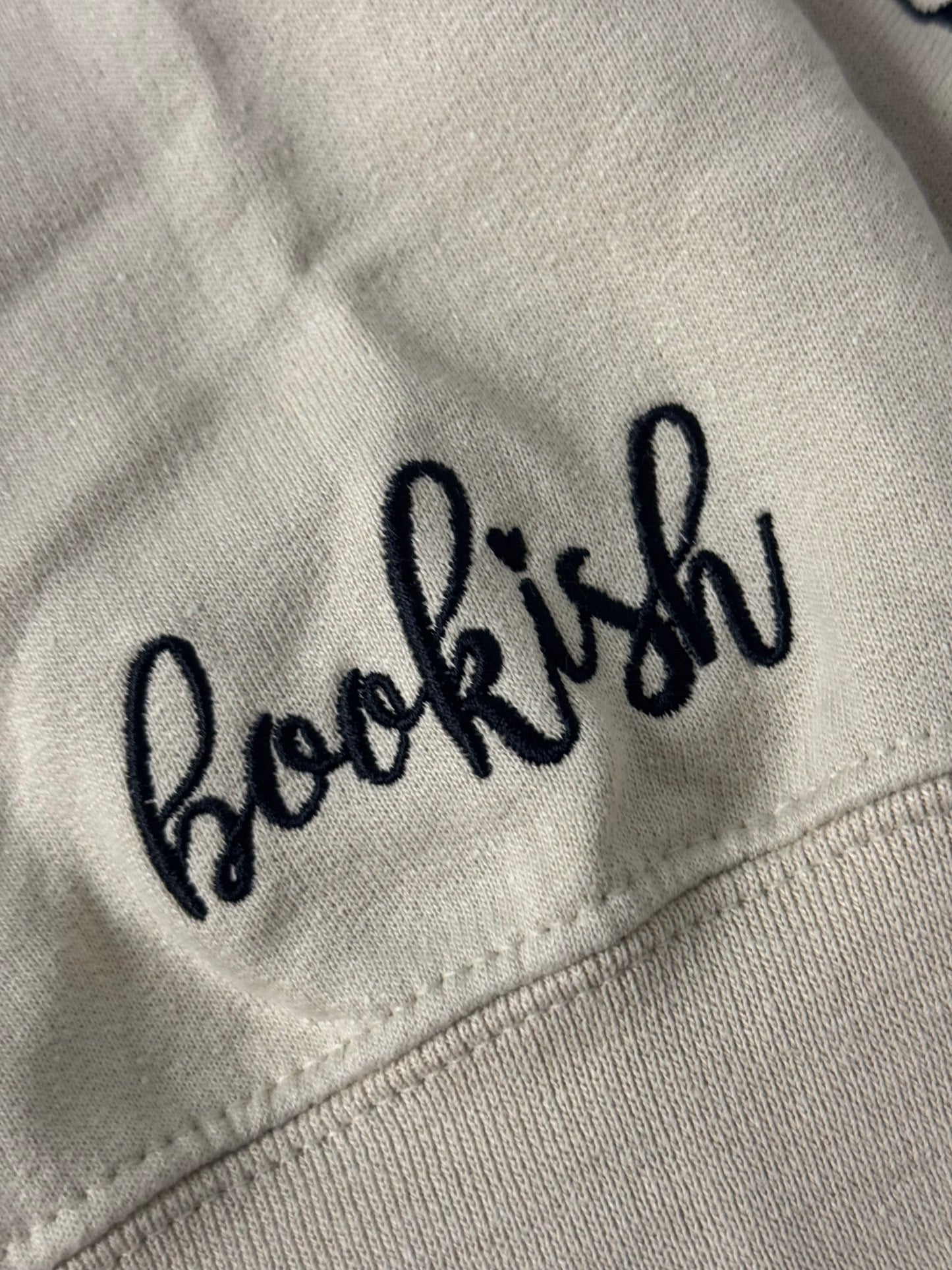 Bookish Skeleton - Embroidered Unisex Sweatshirt