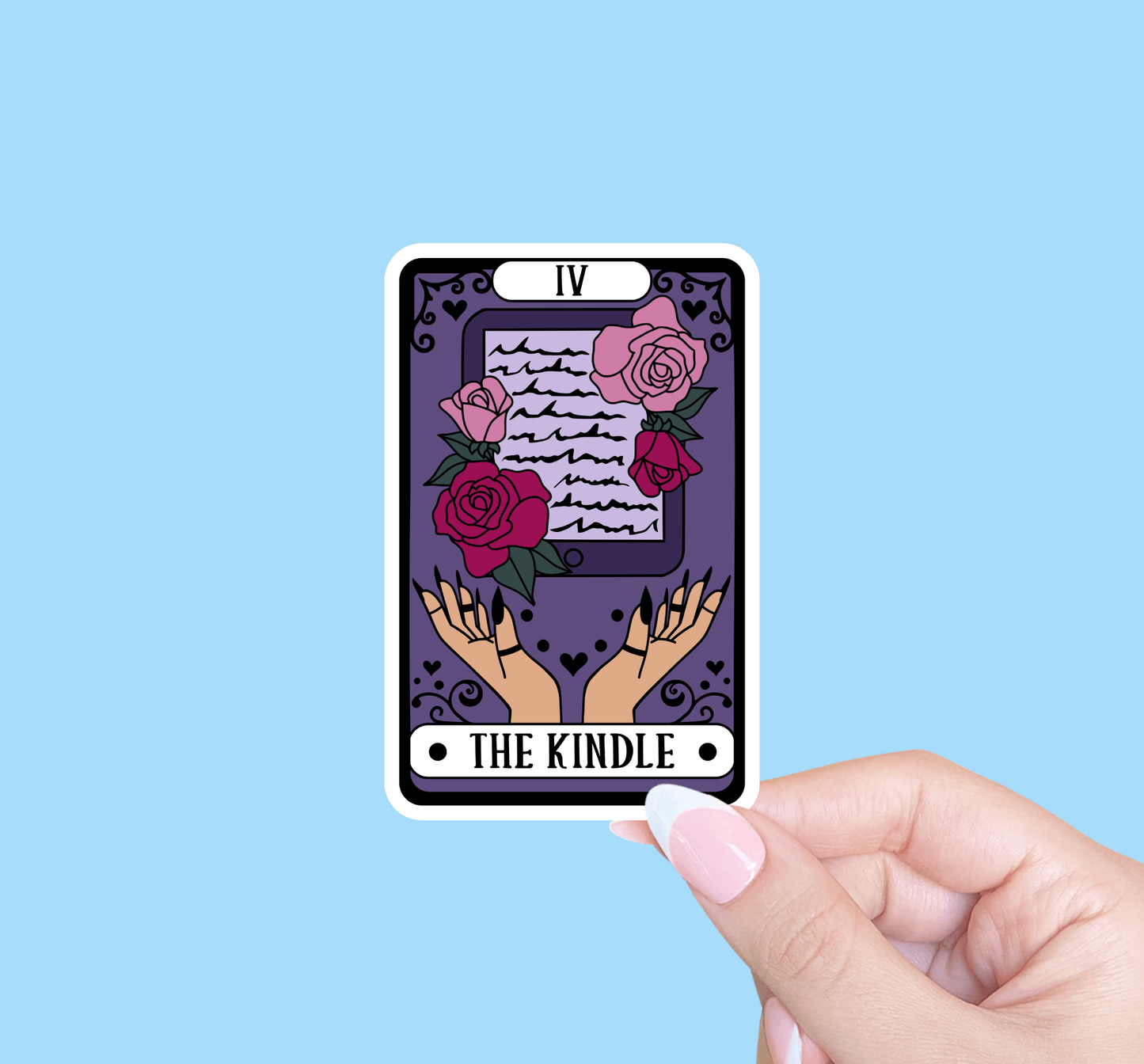 Tarot card sticker The Kindle