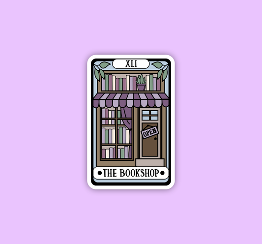 Tarot Sticker - The Bookstore