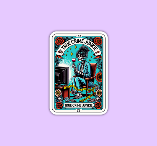 Tarot True crime sticker